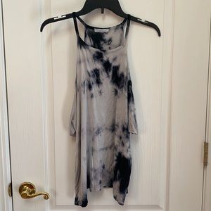 Tie dye tank with cut off sleeves